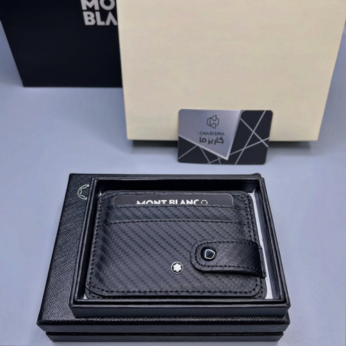 جاکارتی مـون بلان مدل بغل دکمه خور Montblanc Cardholder Hardbox