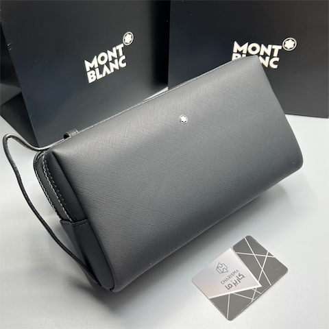 کیف دستی مون بلان / MONTBLANC WASHBAG رمز دار دستگیره دوحالته چرم لیزری