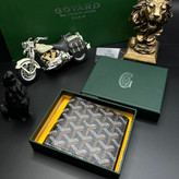 کیف پول مشکی قهوه ای گویارد مشابه اصلی فول پک Goyard wallet Brown black