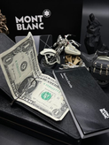 کیف کارت مون بلان / جاکارتی مون بلان / کیف کارت مونتبلان / جاکارتی مونتبلان / مانی کیپر / جعبه دار / طرح چرم گاوی ۴ خونه