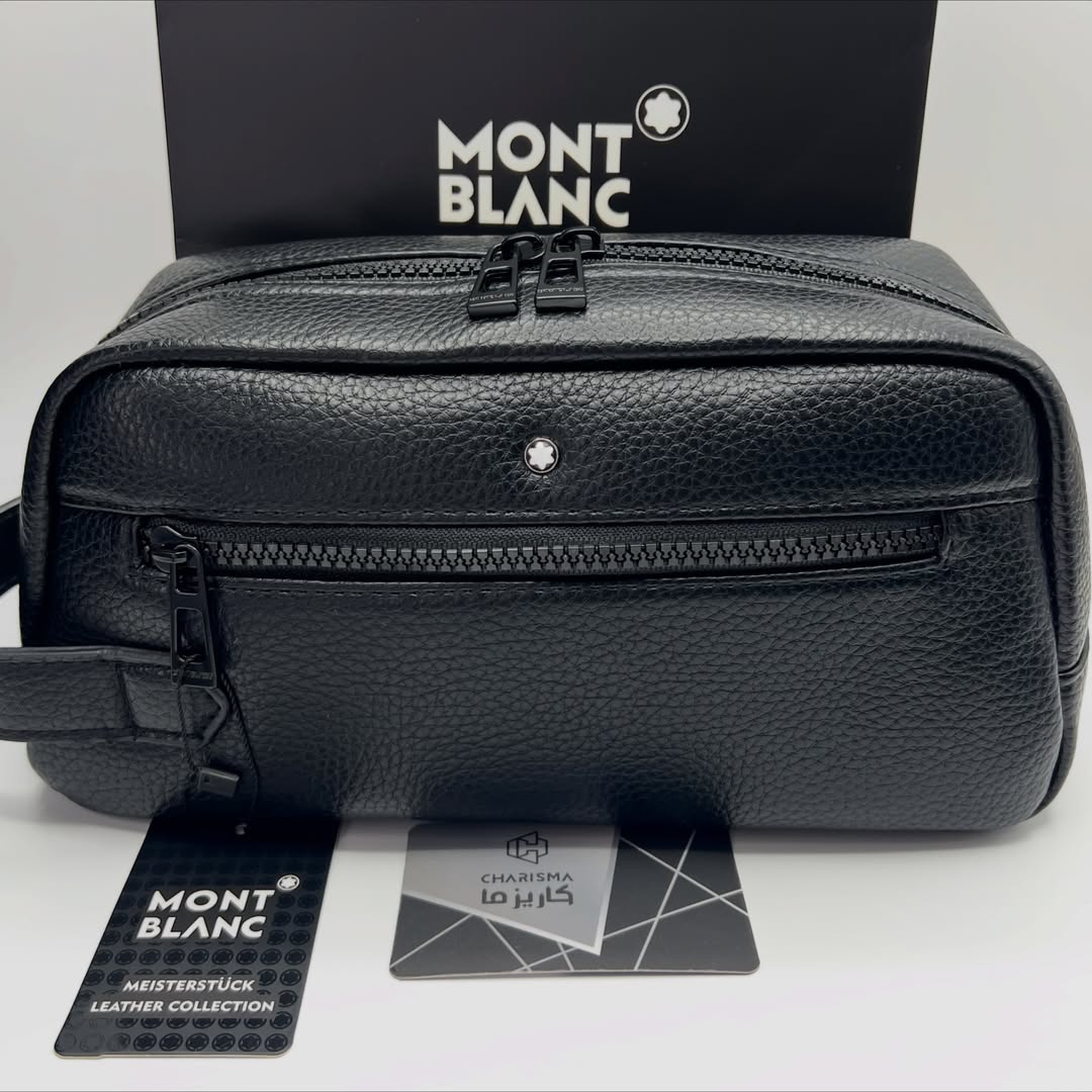 Montblanc Washbag | Montblanc shoesbag | کیف چرم مصنوعی مونتبلانک اقایان