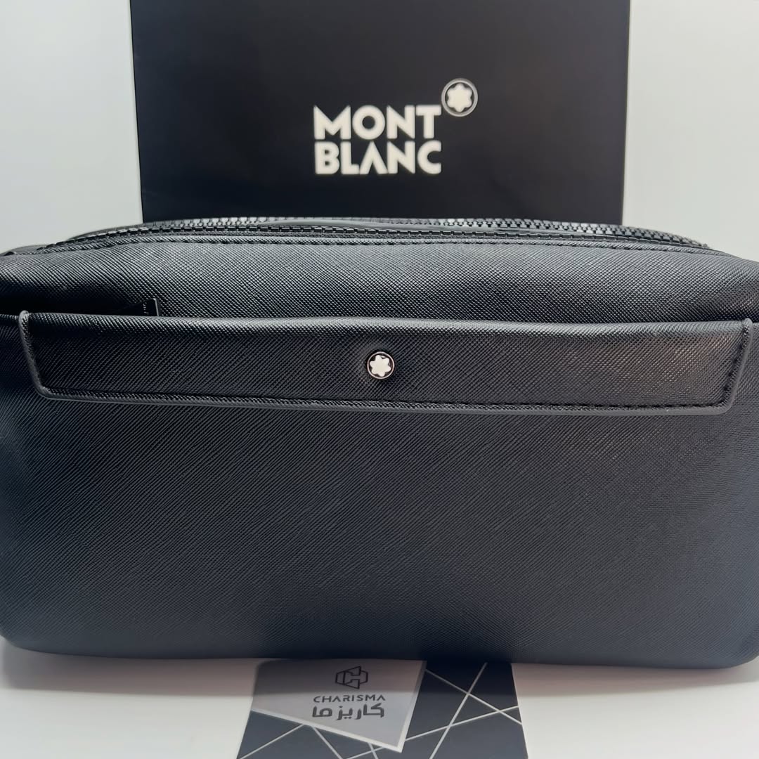 واش بگ دوزیپ مونت بلان | Montblanc leather men bag 2zipp