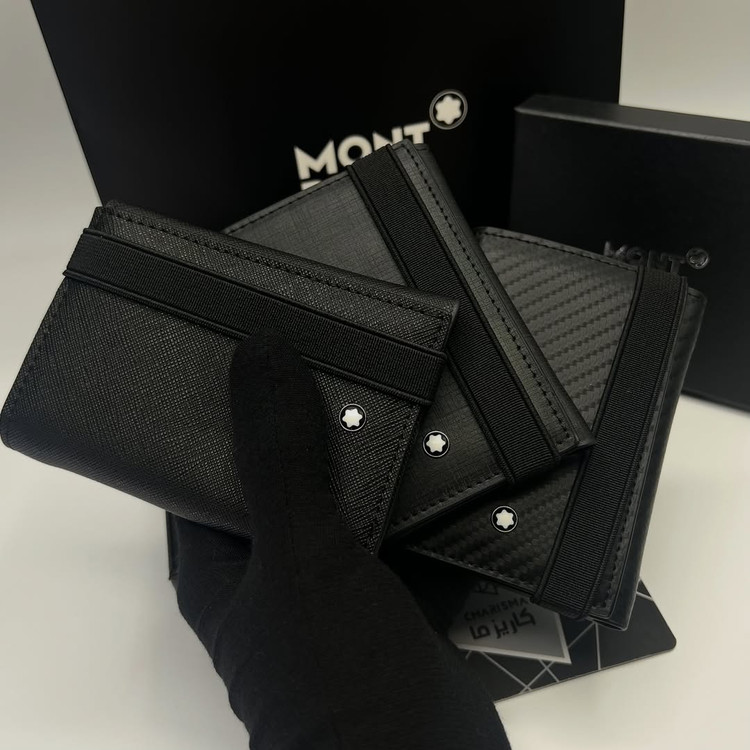جاکارتی و کیف پول دورکش Montblanc مونتبلانک